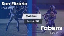 Matchup: San Elizario vs. Fabens  2020