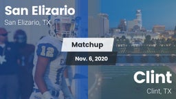 Matchup: San Elizario vs. Clint  2020
