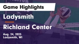 Ladysmith  vs Richland Center  Game Highlights - Aug. 24, 2023