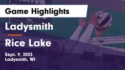 Ladysmith  vs Rice Lake  Game Highlights - Sept. 9, 2023