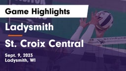 Ladysmith  vs St. Croix Central  Game Highlights - Sept. 9, 2023