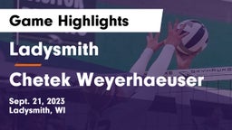 Ladysmith  vs Chetek Weyerhaeuser  Game Highlights - Sept. 21, 2023