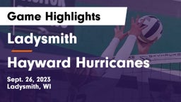 Ladysmith  vs Hayward Hurricanes  Game Highlights - Sept. 26, 2023