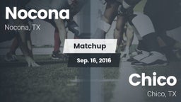 Matchup: Nocona  vs. Chico  2016