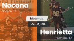 Matchup: Nocona  vs. Henrietta  2016