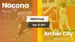 Matchup: Nocona  vs. Archer City  2017