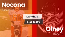 Matchup: Nocona  vs. Olney  2017