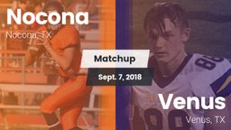 Matchup: Nocona  vs. Venus  2018