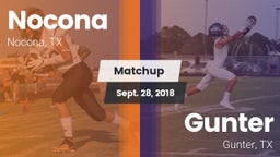 Matchup: Nocona  vs. Gunter  2018