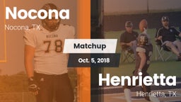 Matchup: Nocona  vs. Henrietta  2018