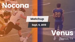 Matchup: Nocona  vs. Venus  2019