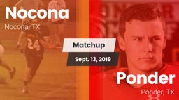 Matchup: Nocona  vs. Ponder  2019