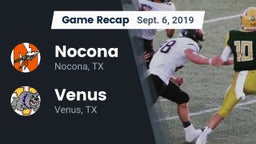 Recap: Nocona  vs. Venus  2019