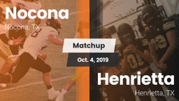 Matchup: Nocona  vs. Henrietta  2019