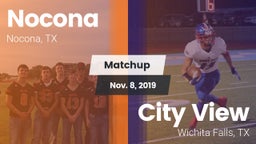 Matchup: Nocona  vs. City View  2019