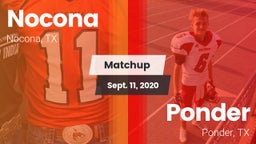 Matchup: Nocona  vs. Ponder  2020