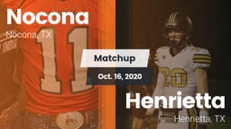 Matchup: Nocona  vs. Henrietta  2020