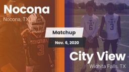 Matchup: Nocona  vs. City View  2020