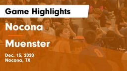Nocona  vs Muenster  Game Highlights - Dec. 15, 2020
