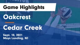 Oakcrest  vs Cedar Creek  Game Highlights - Sept. 10, 2021
