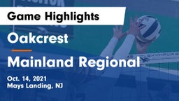 Oakcrest  vs Mainland Regional  Game Highlights - Oct. 14, 2021