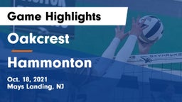 Oakcrest  vs Hammonton  Game Highlights - Oct. 18, 2021