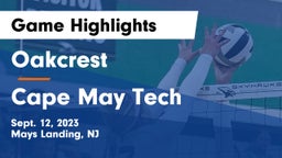 Oakcrest  vs Cape May Tech Game Highlights - Sept. 12, 2023