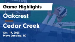 Oakcrest  vs Cedar Creek  Game Highlights - Oct. 19, 2023