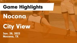 Nocona  vs City View  Game Highlights - Jan. 28, 2022