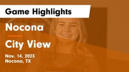 Nocona  vs City View  Game Highlights - Nov. 14, 2023