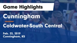 Cunningham  vs Coldwater-South Central Game Highlights - Feb. 23, 2019