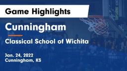 Cunningham  vs Classical School of Wichita Game Highlights - Jan. 24, 2022