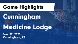 Cunningham  vs Medicine Lodge  Game Highlights - Jan. 27, 2023