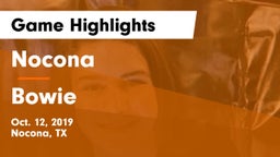 Nocona  vs Bowie  Game Highlights - Oct. 12, 2019