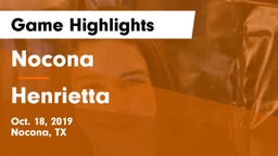Nocona  vs Henrietta  Game Highlights - Oct. 18, 2019
