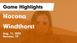 Nocona  vs Windthorst  Game Highlights - Aug. 11, 2020