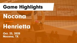 Nocona  vs Henrietta Game Highlights - Oct. 23, 2020
