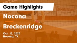 Nocona  vs Breckenridge Game Highlights - Oct. 13, 2020