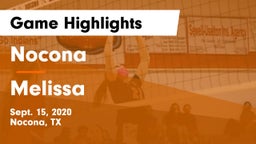 Nocona  vs Melissa  Game Highlights - Sept. 15, 2020