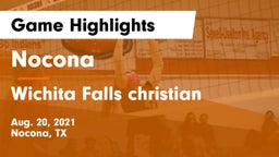 Nocona  vs Wichita Falls christian  Game Highlights - Aug. 20, 2021