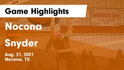 Nocona  vs Snyder  Game Highlights - Aug. 21, 2021