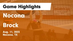 Nocona  vs Brock  Game Highlights - Aug. 11, 2023