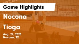 Nocona  vs Tioga  Game Highlights - Aug. 24, 2023