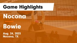 Nocona  vs Bowie  Game Highlights - Aug. 24, 2023