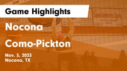 Nocona  vs Como-Pickton  Game Highlights - Nov. 3, 2023