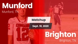 Matchup: Munford  vs. Brighton  2020