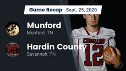Recap: Munford  vs. Hardin County  2020