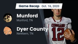 Recap: Munford  vs. Dyer County  2020