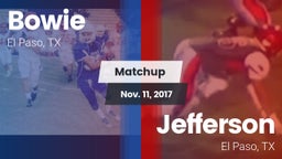 Matchup: Bowie  vs. Jefferson  2017