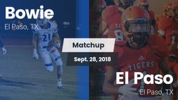 Matchup: Bowie  vs. El Paso  2018